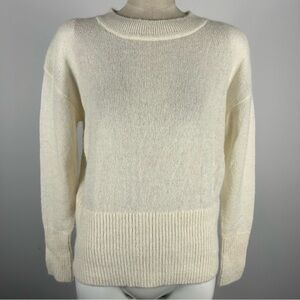Banana Republic NWT Women’s XS Italian Merino Wool Sweater Cream Ivory Crewneck